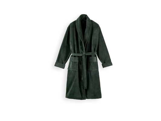 Super Smooth Cotton Bathrobe Men S Moss Green