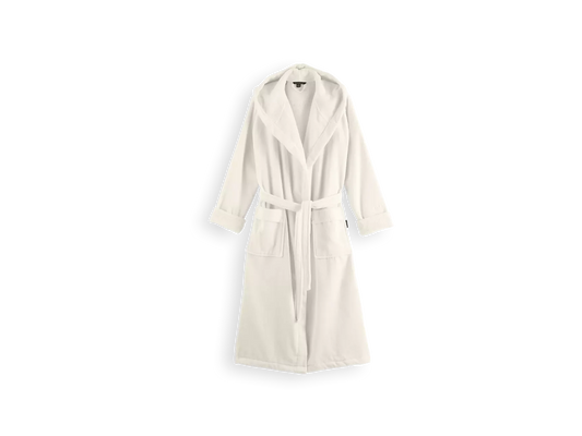 Super Smooth Cotton Bathrobe Women M Off White